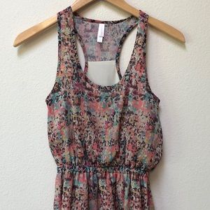 Xhilaration Spring Color Pattern Tank Dress